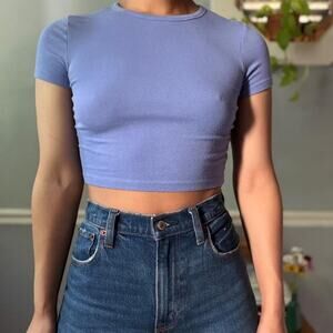Zara periwinkle baby tee